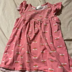 Kids Pink Rainbow Dress